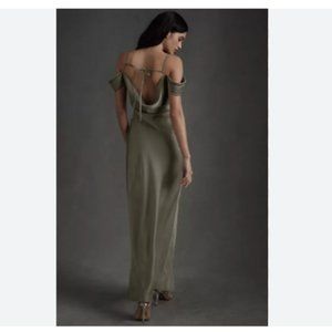 BHLDN Ira Satin Charmeuse Dress